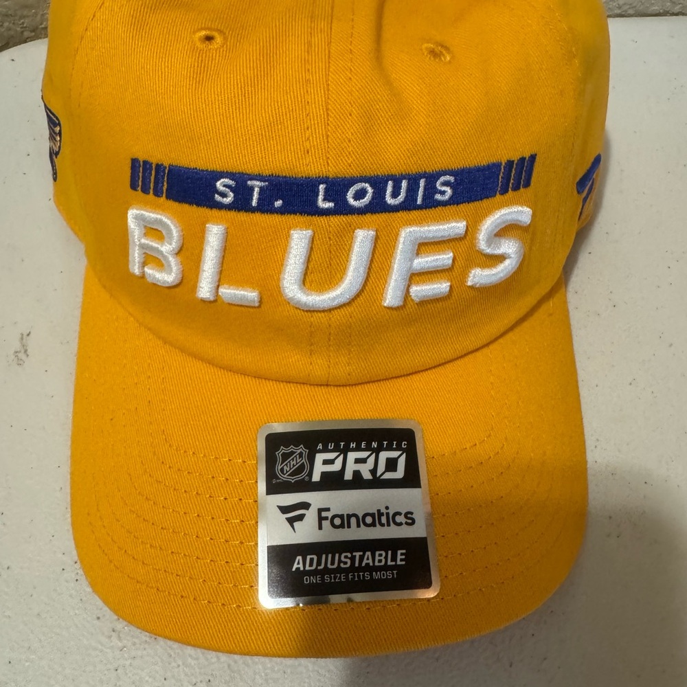 St. Louis Blues Fanatics Authentic Pro Rink Adjustable Unisex Hat Cap NHL